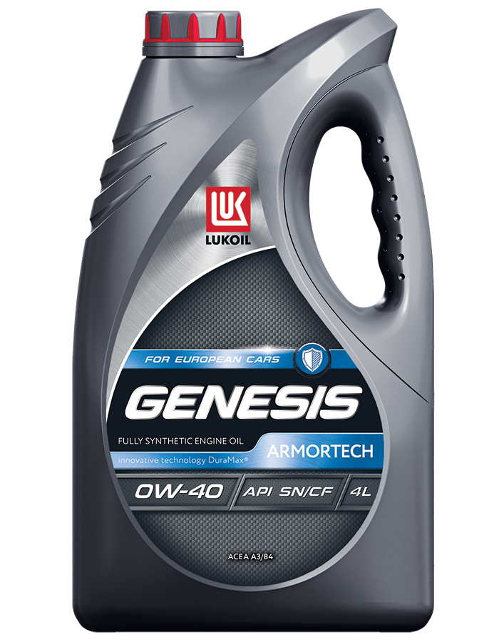 Моторное масло Лукойл Genesis Armortech 0W40, 4л